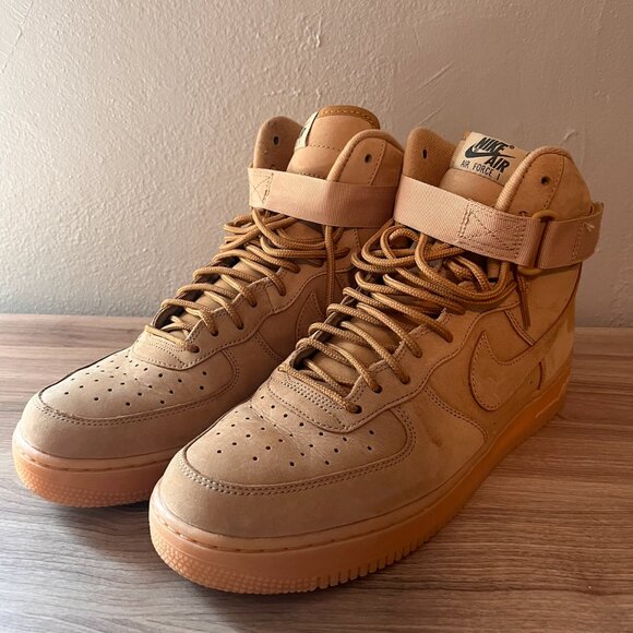 Nike Air Force 1 Mid '07 - Flax - Size 11 - Picture 1 of 5